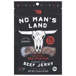 No Man's Land 17g Protein Hot Beef Jerky