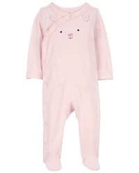 Carter's Baby Bear Snap-Up Cotton Sleep & Play Pajamas Pink PRE