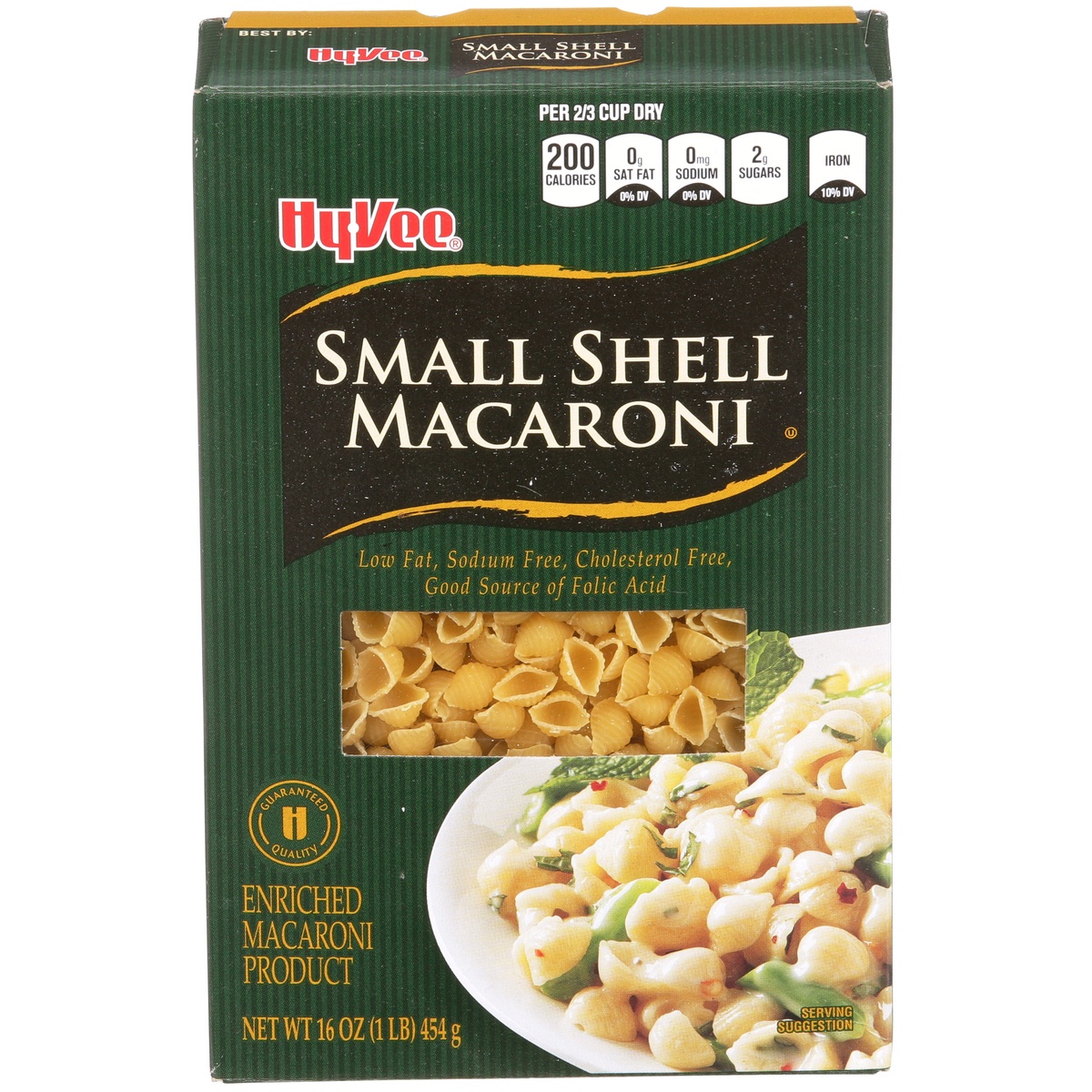 slide 1 of 1, Hy-vee Enriched Macaroni Product, Small Shell Macaroni, 16 oz