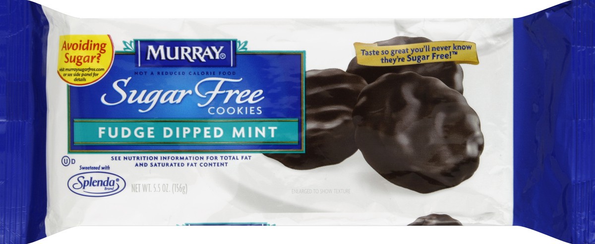 slide 5 of 6, Murray Cookies, Sugar Free, Fudge Dipped Mint, 5.5 oz