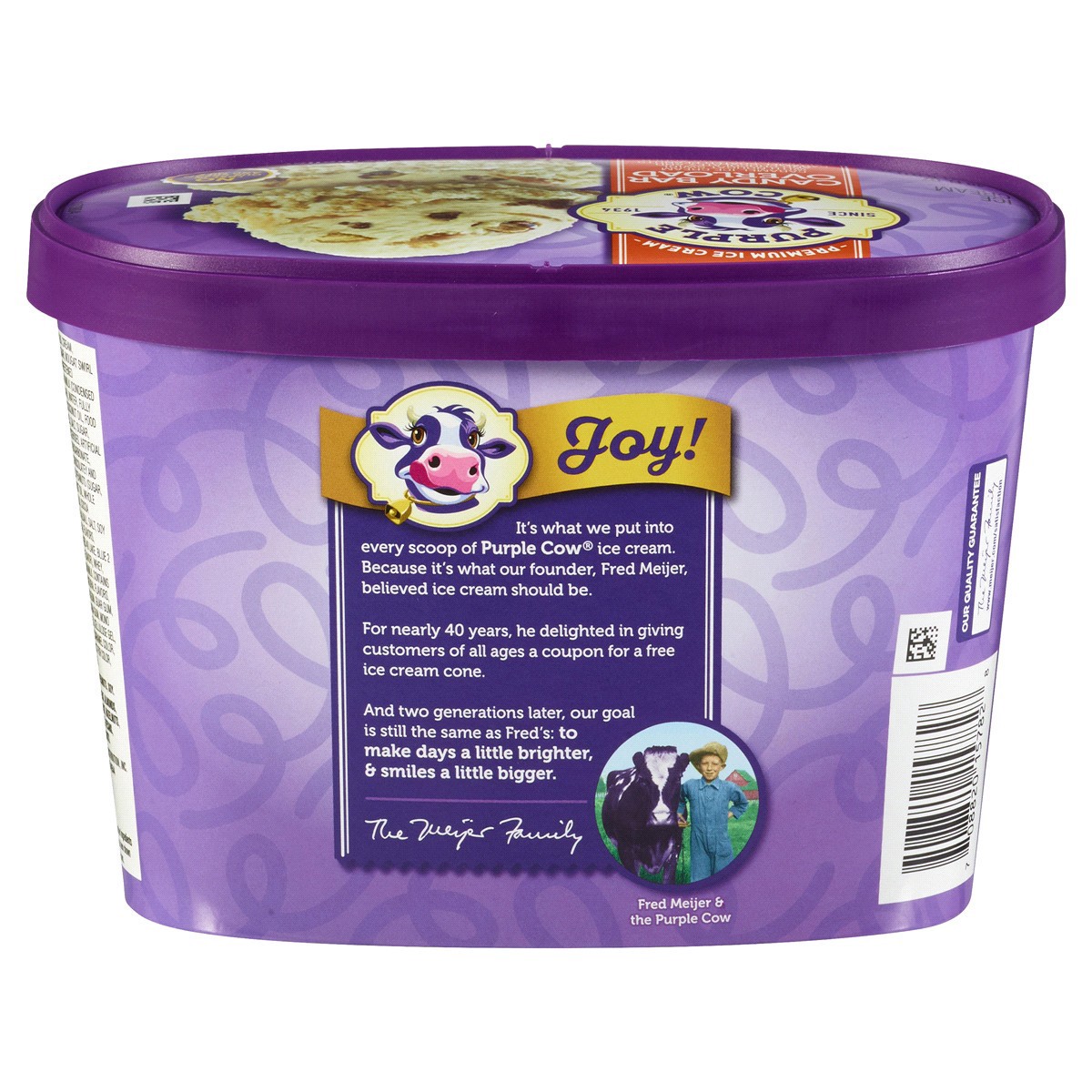 slide 6 of 9, Purple Cow Candy Bar Overload Ice Cream, 1.5 qt