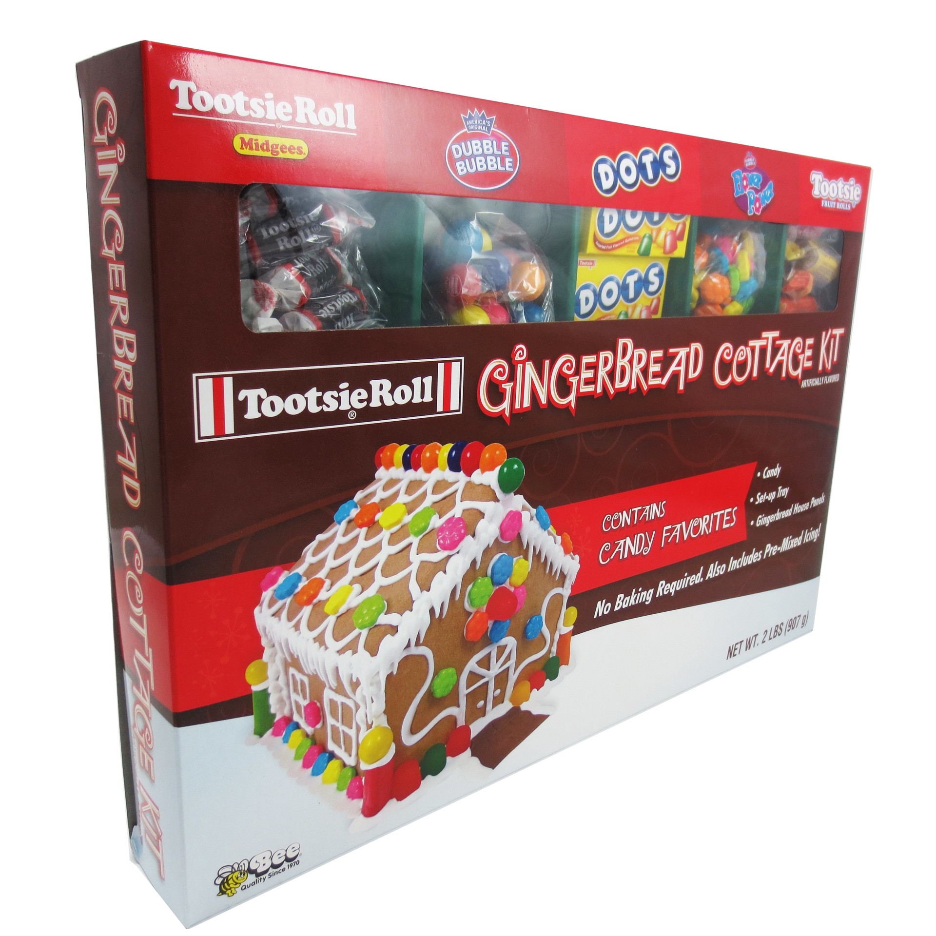 slide 1 of 1, Tootsie Roll Gingerbread Cottage Kit, 2 lb