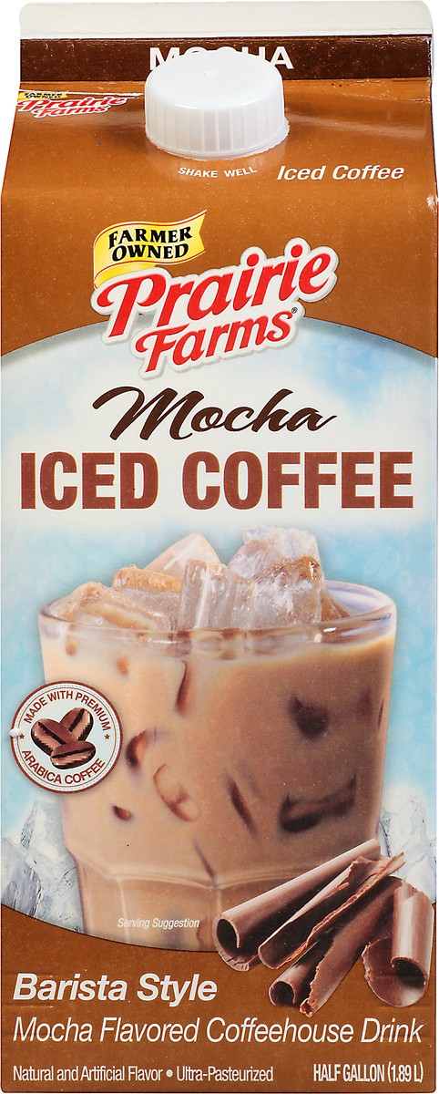 slide 5 of 13, Prairie Farms Barista Style Mocha Iced Coffee - 1/2 gal, 1/2 gal