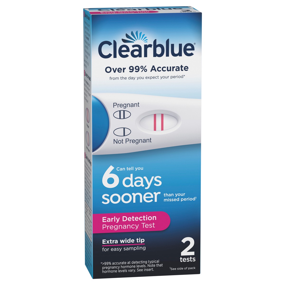 slide 2 of 7, Clearblue Early Detection Pregnancy Test, 2 count, 2 ct