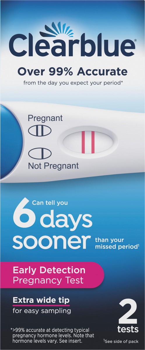 slide 5 of 7, Clearblue Early Detection Pregnancy Test, 2 count, 2 ct
