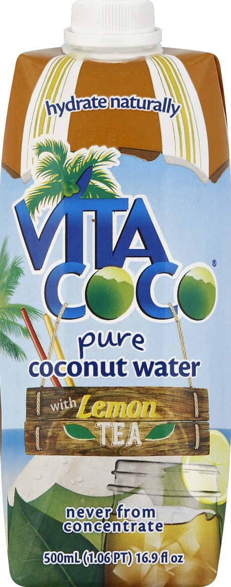 slide 4 of 4, Vita Coco Pure Coconut Water With Lemon Tea, 16.9 fl oz