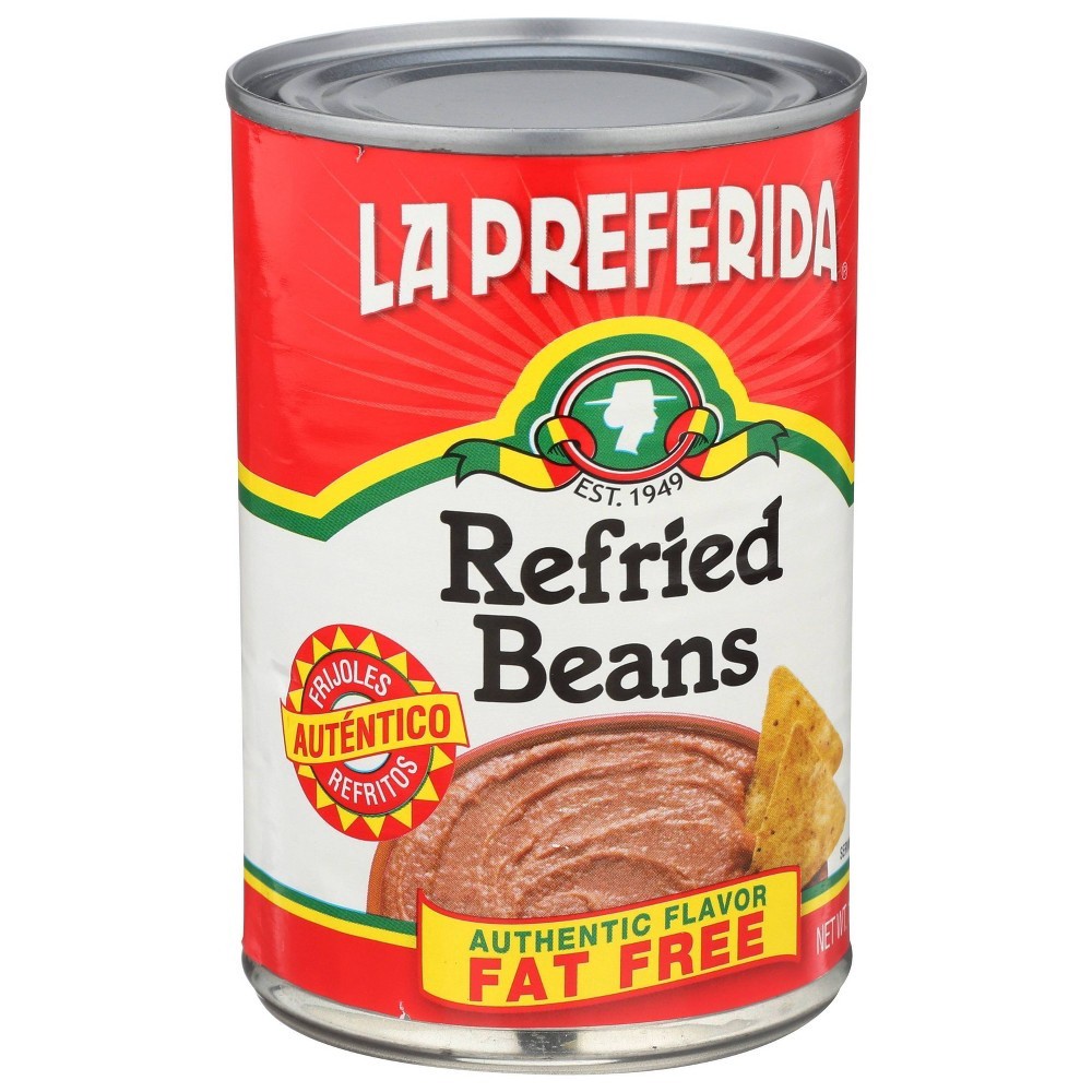 slide 3 of 4, La Preferida Fat-Free Refried Beans, 16 oz