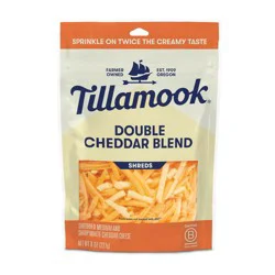 Tillamook Shreds Double Cheddar Blend Cheese 8 oz