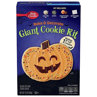 slide 1 of 1, Betty Crocker Giant Pumpkin Cookie Kit, 12 oz