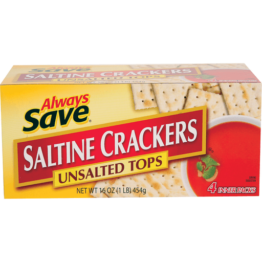 slide 1 of 1, Always Save Unsalted Crackers, 16 oz