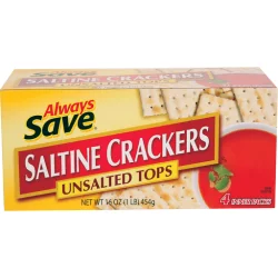 Always Save Unsalted Crackers