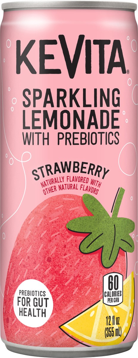 slide 7 of 8, KeVita USDA Organic Probiotic Strawberry Lemonade Fruit Juice, , Can - 12 fl oz, 12 fl oz