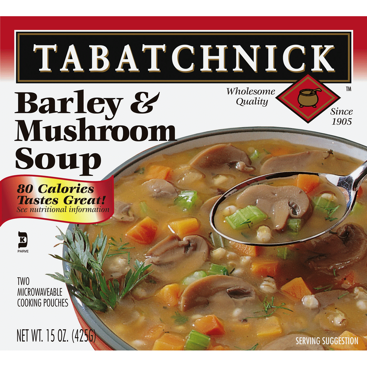 slide 1 of 1, Tabatchnick Barley & Mushroom Soup, 15 oz