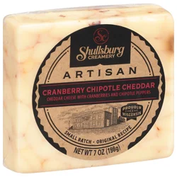 Shullsburg Creamery Artisan Cranberry Chipotle Cheddar Cheese 7 oz
