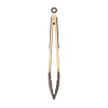 slide 2 of 5, Grand Gourmet Stainless Steel Gold Tongs with Silicone Head 12 Inch, 1 ct