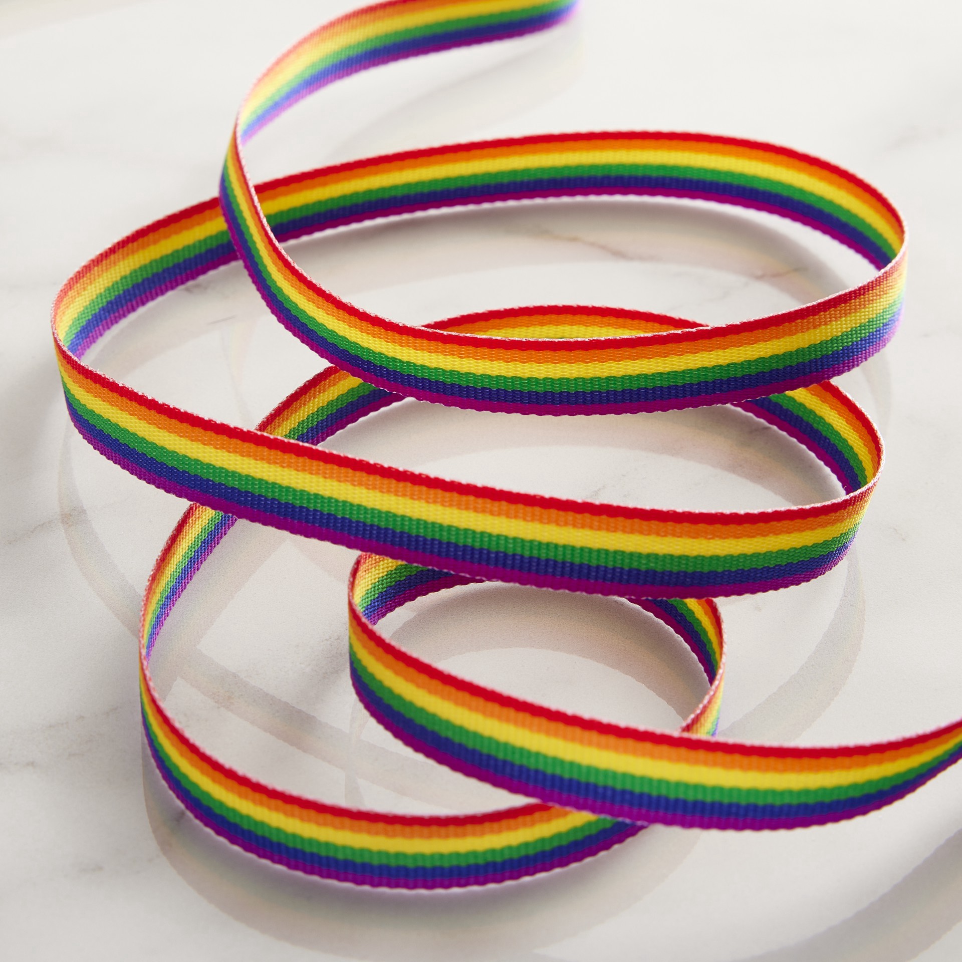 slide 3 of 4, 3/8" X 7yd. Grosgrain Rainbow Ribbon By Celebrate It, 3/8 in x 7 yd
