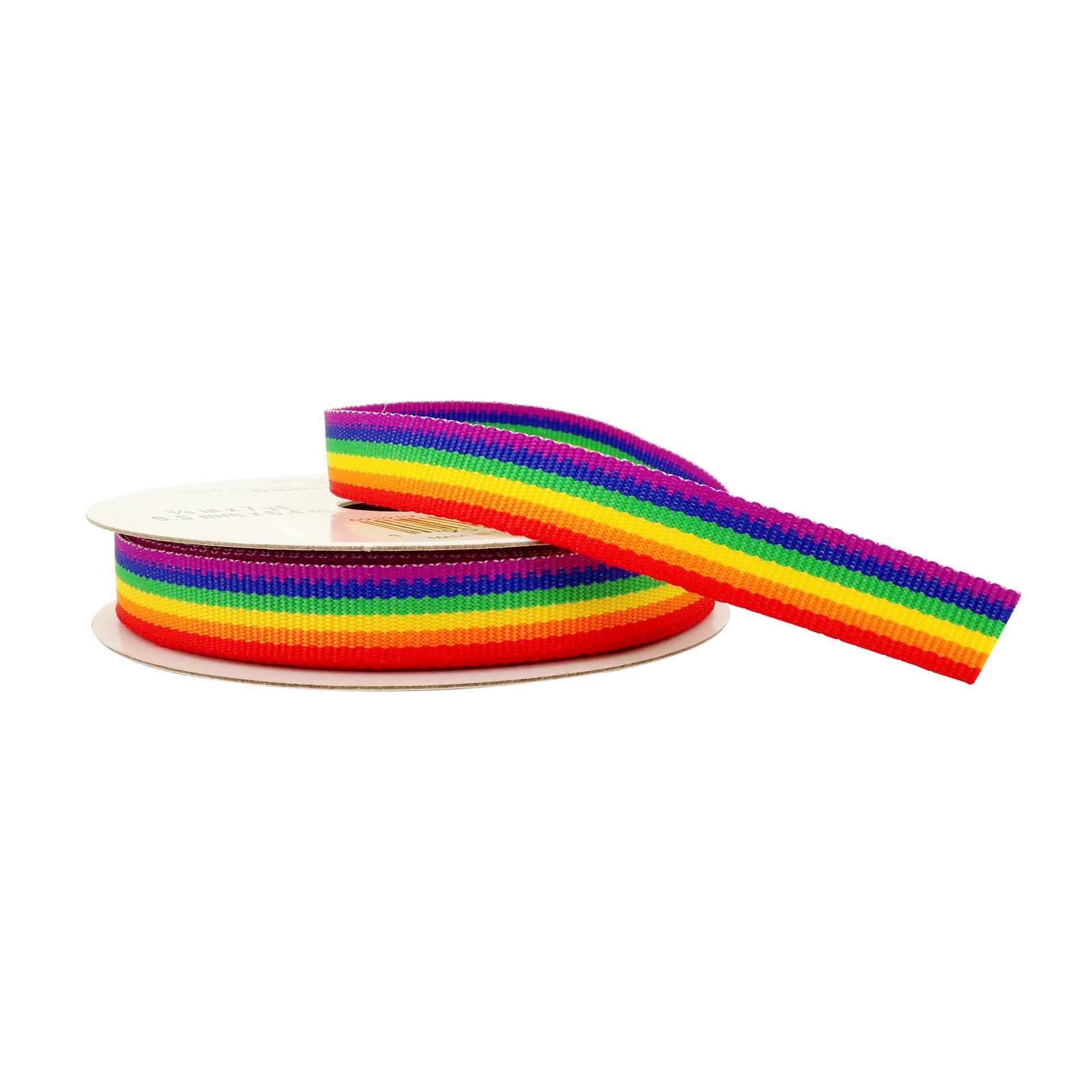 slide 2 of 4, 3/8" X 7yd. Grosgrain Rainbow Ribbon By Celebrate It, 3/8 in x 7 yd