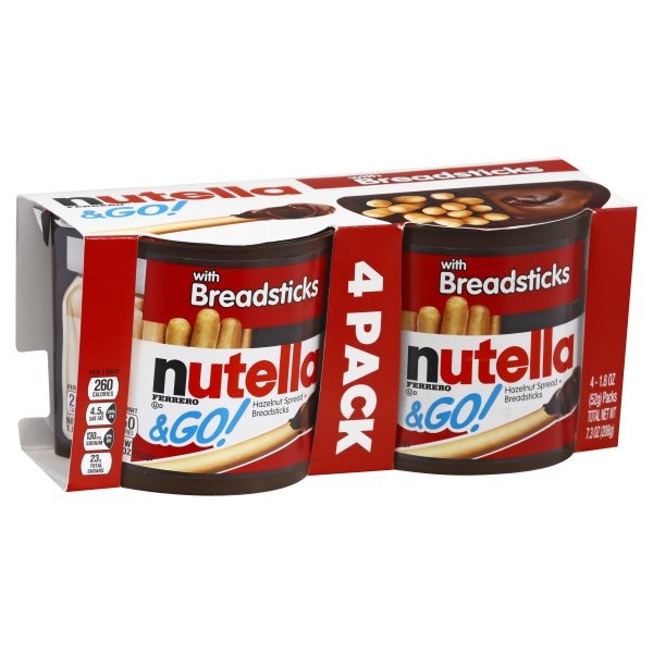 slide 1 of 1, Nutella Go, 4 ct 1.8 oz