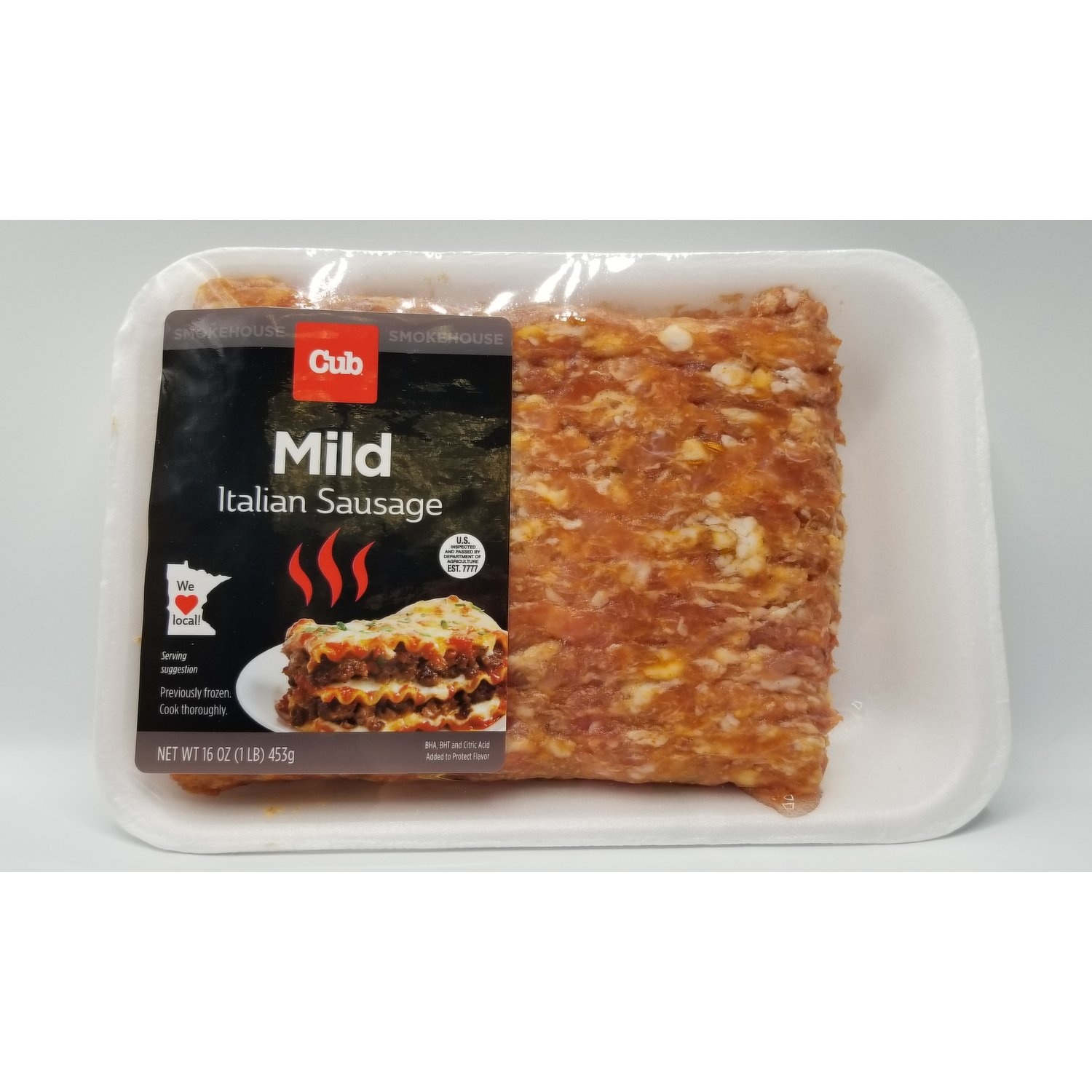 slide 1 of 1, Cub Mild Italian Sausage, 16 oz