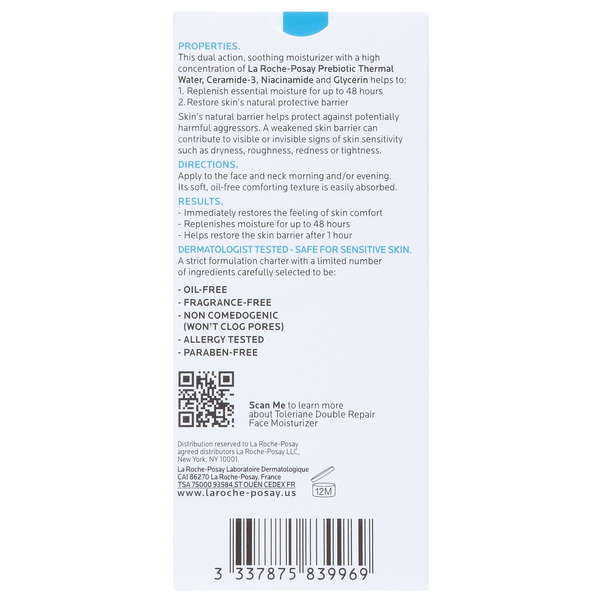 slide 10 of 12, La Roche-Posay Double Repair Face Moisturizer 1.35 fl oz, 1.35 fl oz