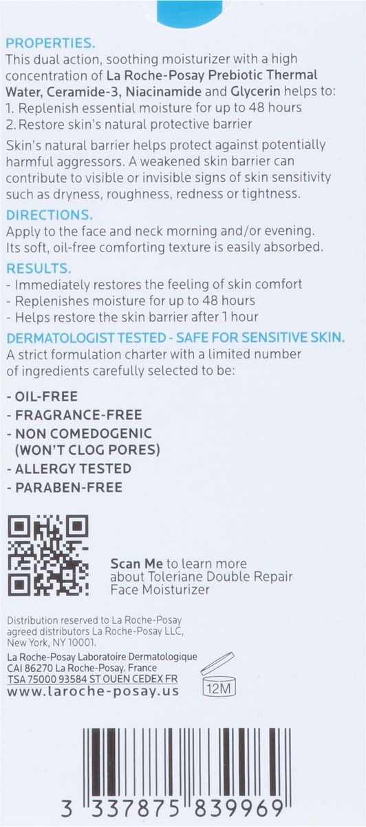 slide 9 of 12, La Roche-Posay Double Repair Face Moisturizer 1.35 fl oz, 1.35 fl oz