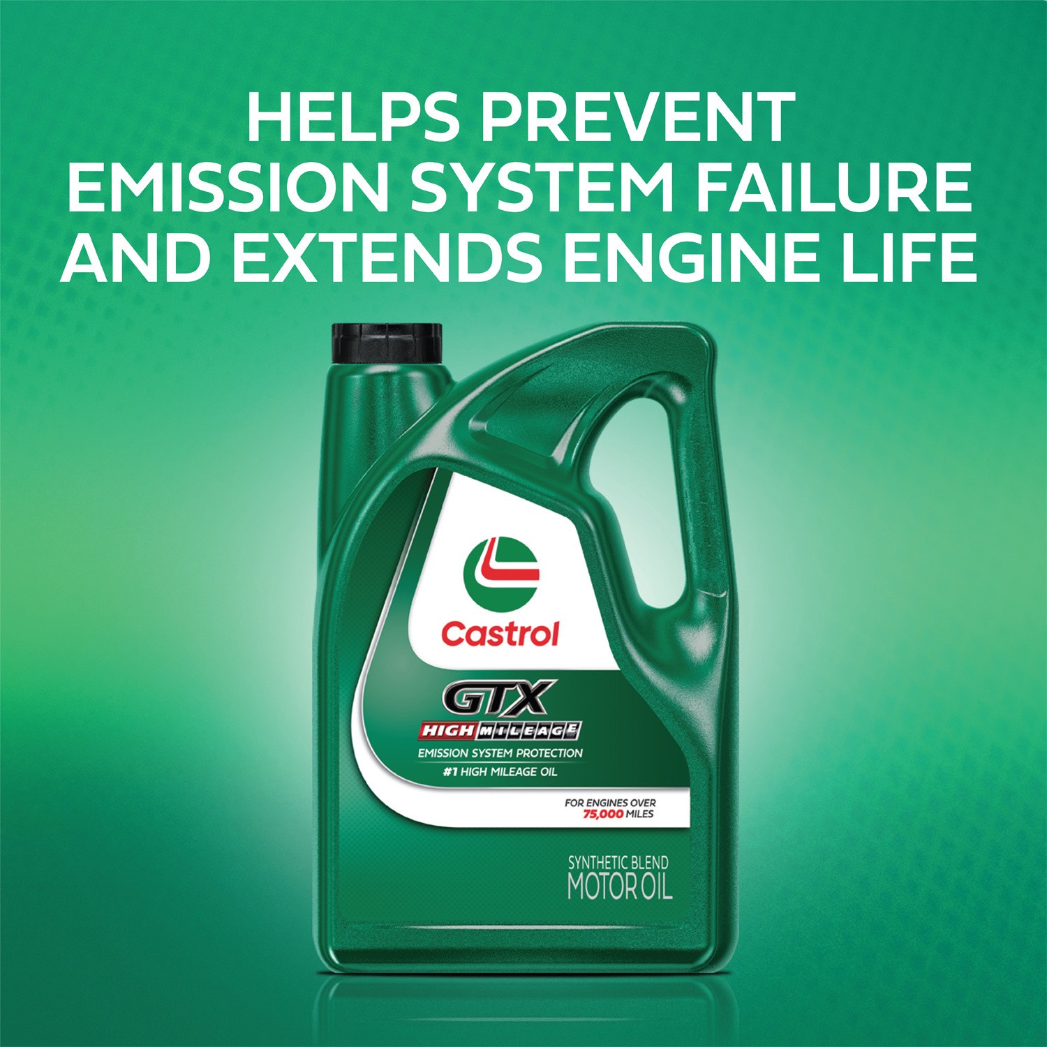 slide 2 of 10, Castrol Gtx High Mileage 5W-30 Synthetic Blend Motor Oil, 1 qt