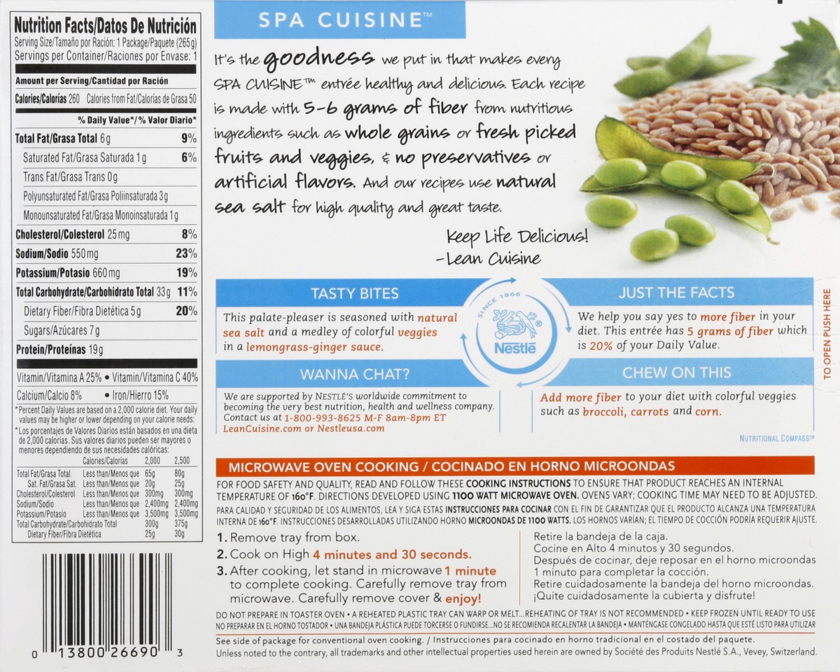 slide 6 of 6, Lean Cuisine Lemongrass Chicken, 9.4 oz