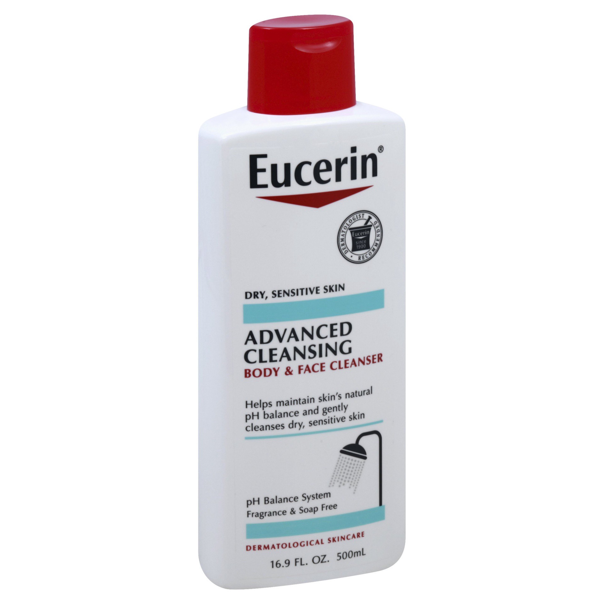 slide 1 of 7, Eucerin Advanced Cleansing Body and Face Wash 16.9 oz, 16.9 fl oz