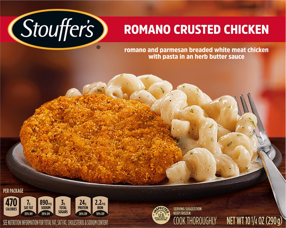 slide 14 of 14, STOUFFER'S Romano Crusted Chicken Frozen Dinner 10.25 oz., 10.25 oz