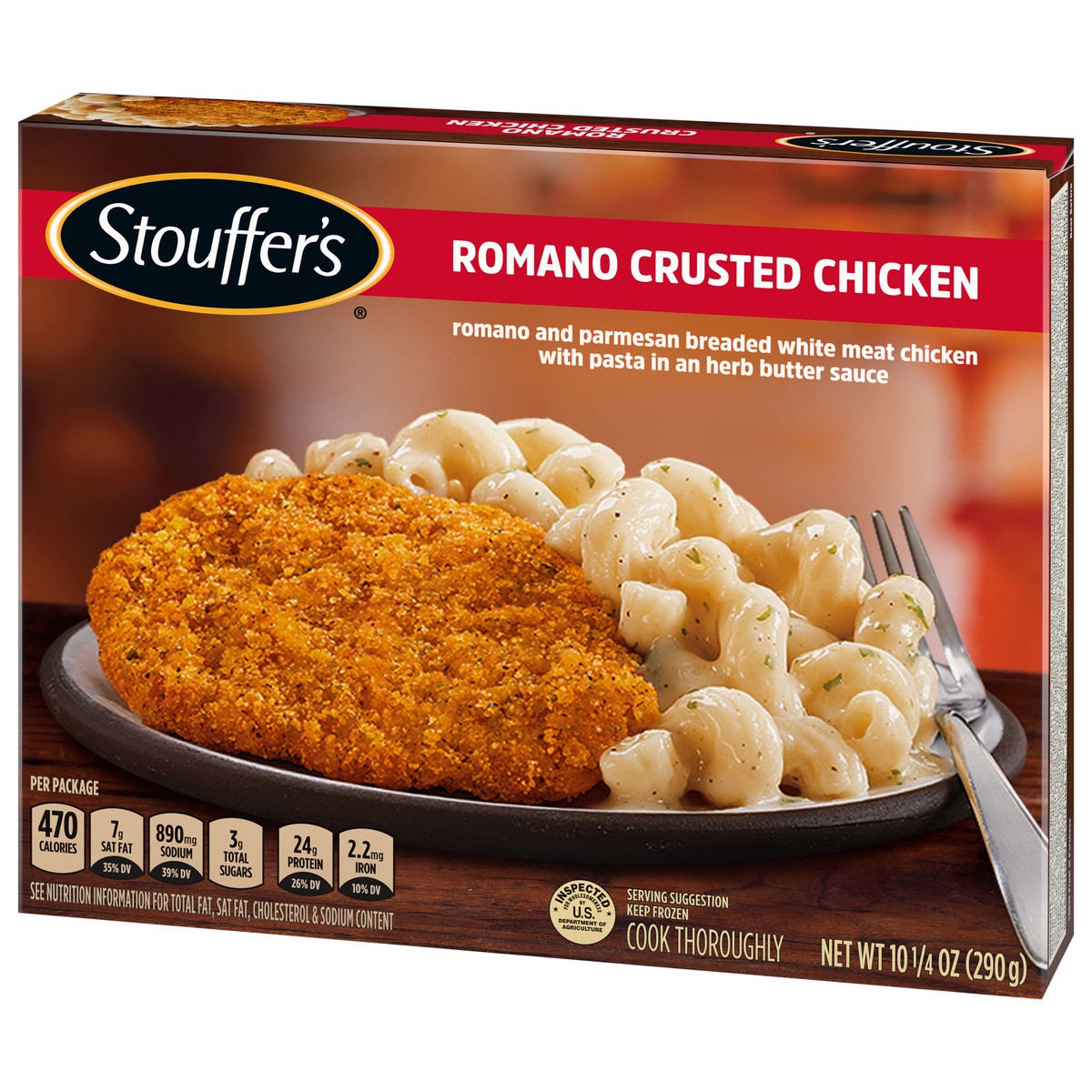 slide 8 of 14, STOUFFER'S Romano Crusted Chicken Frozen Dinner 10.25 oz., 10.25 oz