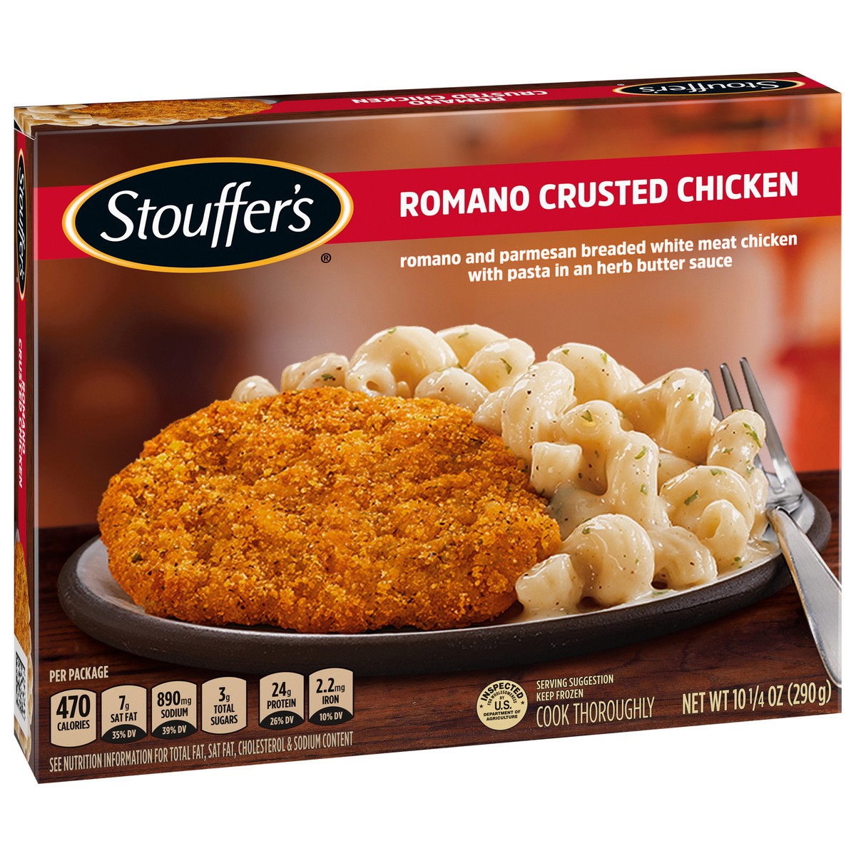 slide 11 of 14, STOUFFER'S Romano Crusted Chicken Frozen Dinner 10.25 oz., 10.25 oz