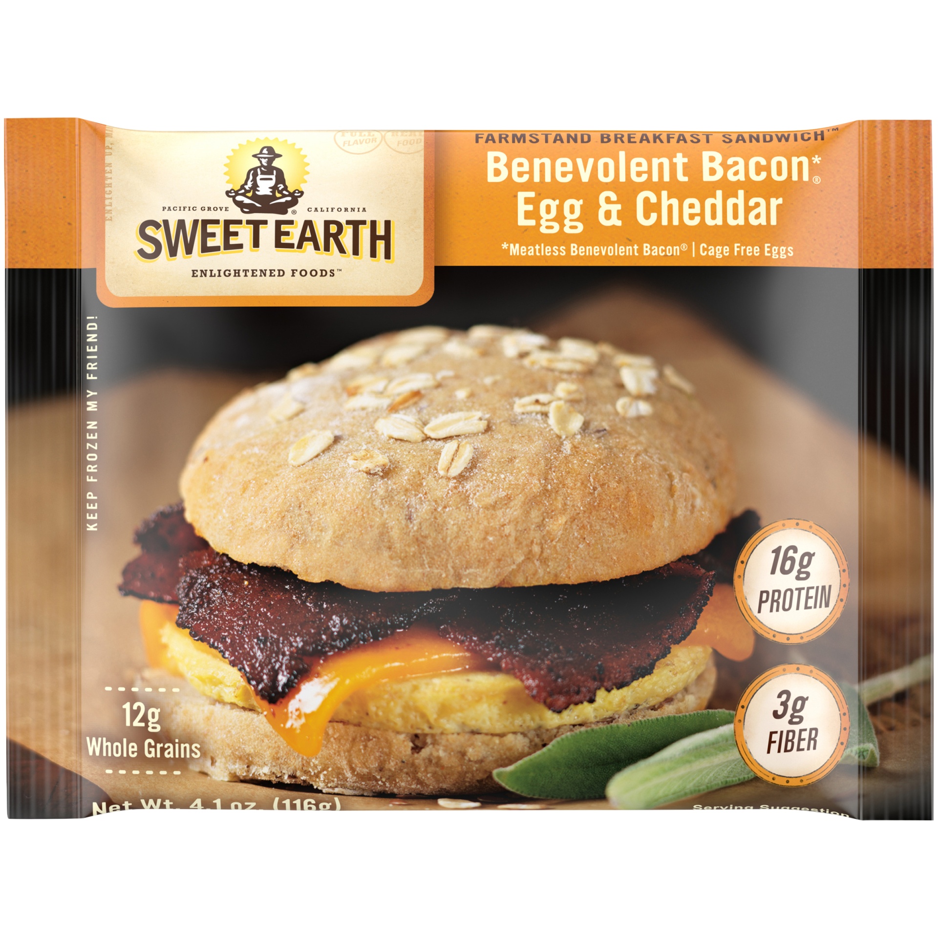 slide 1 of 10, Sweet Earth Sandwich 4.1 oz, 4.1 oz