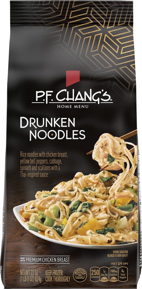 slide 7 of 10, P.F. Chang's Home Menu Drunken Noodles 22 oz, 22 oz