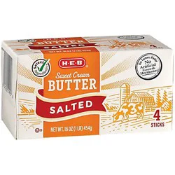 H-E-B Sweet Cream Salted Butter Sticks