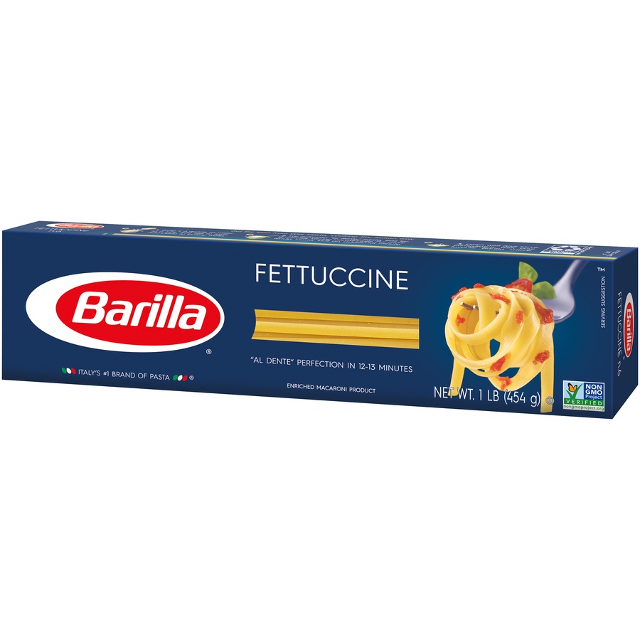 slide 3 of 8, Barilla Fettuccine Pasta, 16 oz