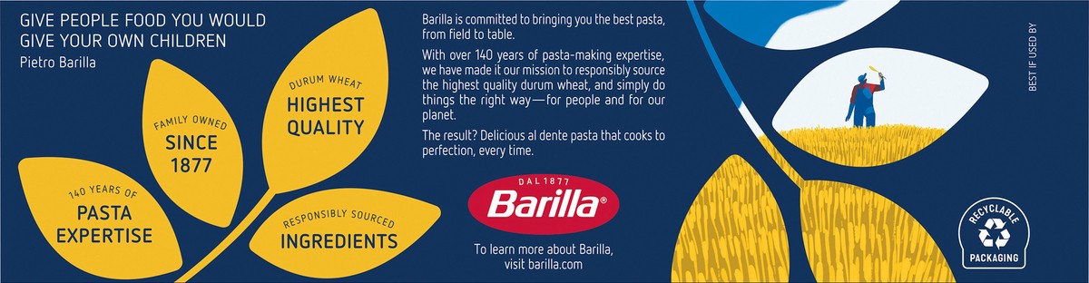 slide 5 of 9, Barilla Fettuccine Pasta, 16 oz