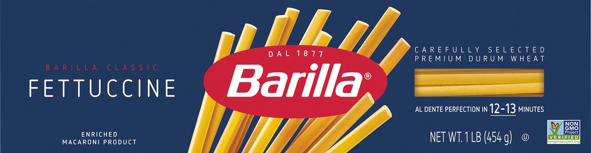 slide 6 of 9, Barilla Fettuccine Pasta, 16 oz