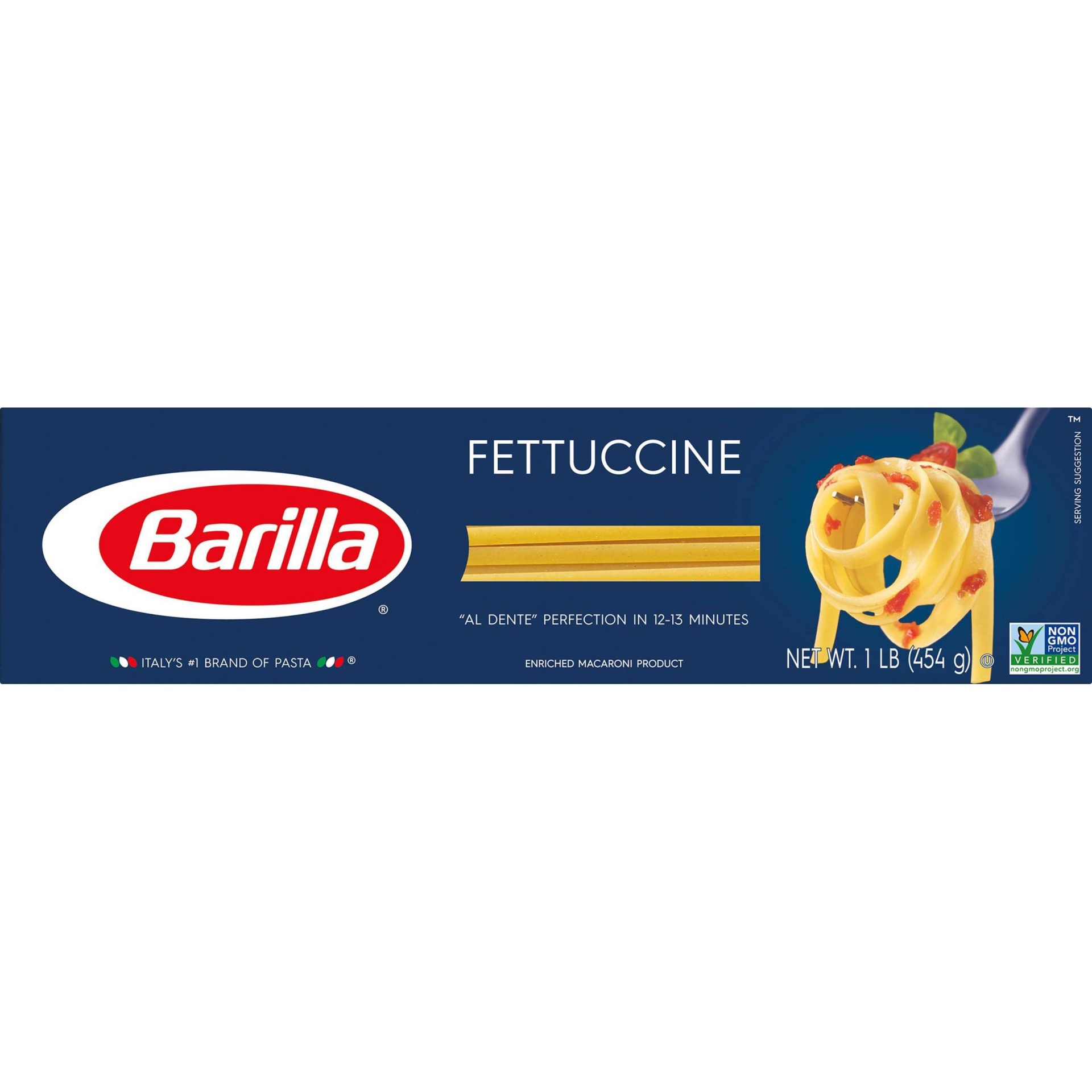 slide 1 of 8, Barilla Fettuccine Pasta, 16 oz