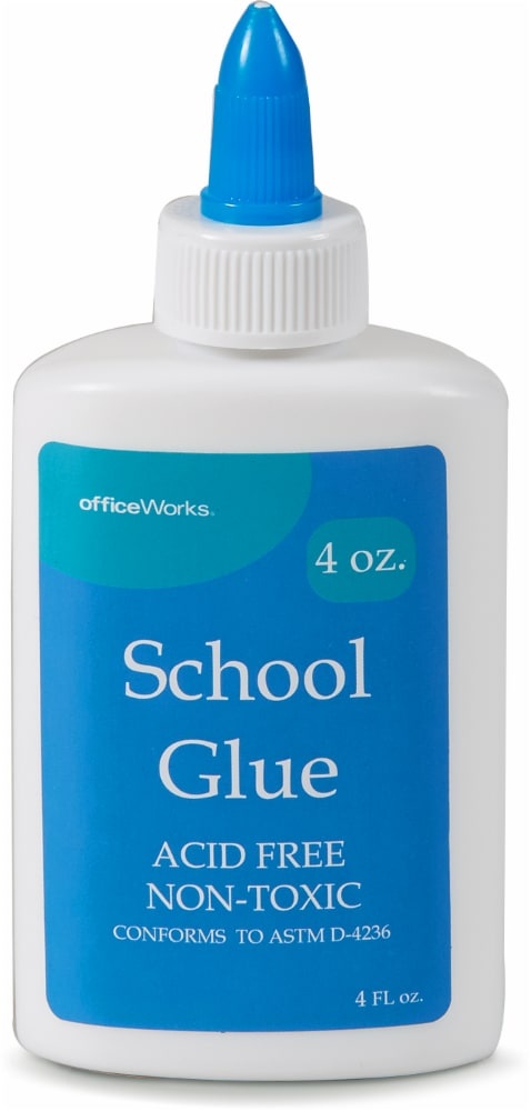 slide 1 of 1, Officeworks School Glue White, 18 fl oz