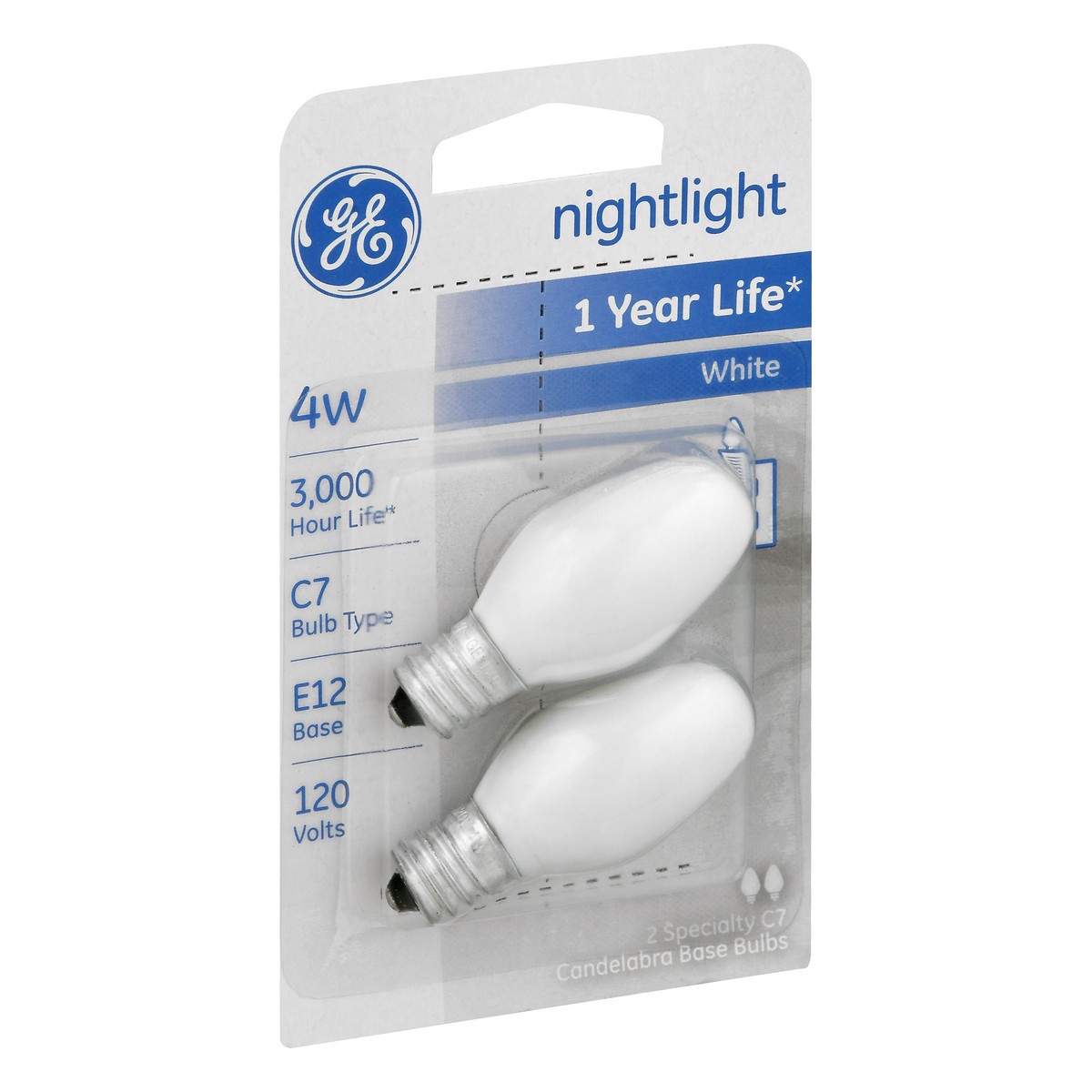 slide 9 of 11, GE Nightlight White 4 Watts Light Bulbs 2 ea, 2 ct