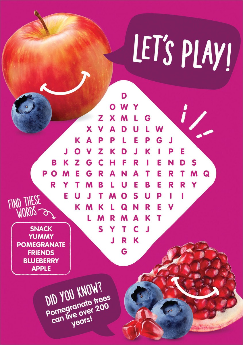 slide 2 of 3, HappyKid Happy Kid Organics Organic Apple, Blueberry & Pomegranate Pouch 4pk 3.17 oz UNIT, 4 ct