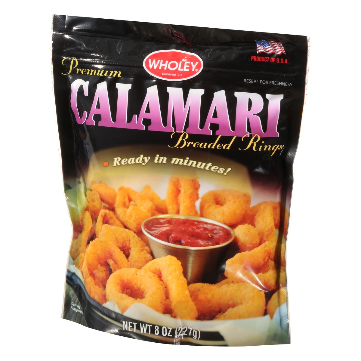 slide 2 of 13, Wholey Premium Breaded Rings Calamari 8 oz, 8 oz