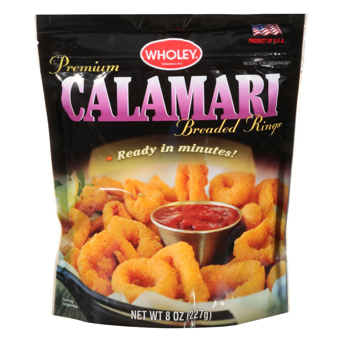 slide 5 of 13, Wholey Premium Breaded Rings Calamari 8 oz, 8 oz