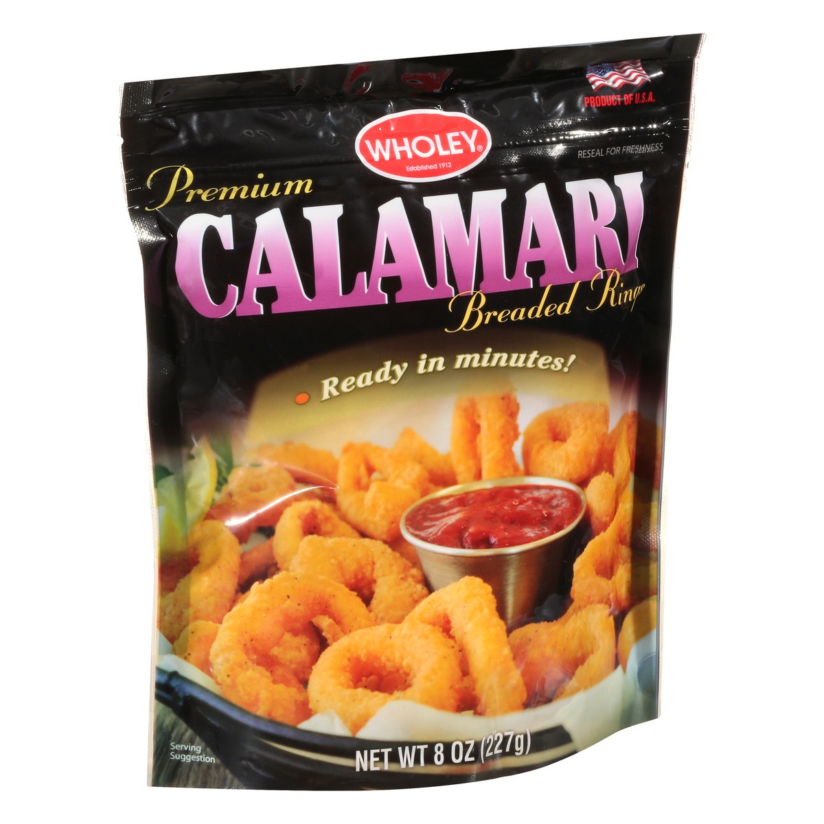 slide 3 of 13, Wholey Premium Breaded Rings Calamari 8 oz, 8 oz