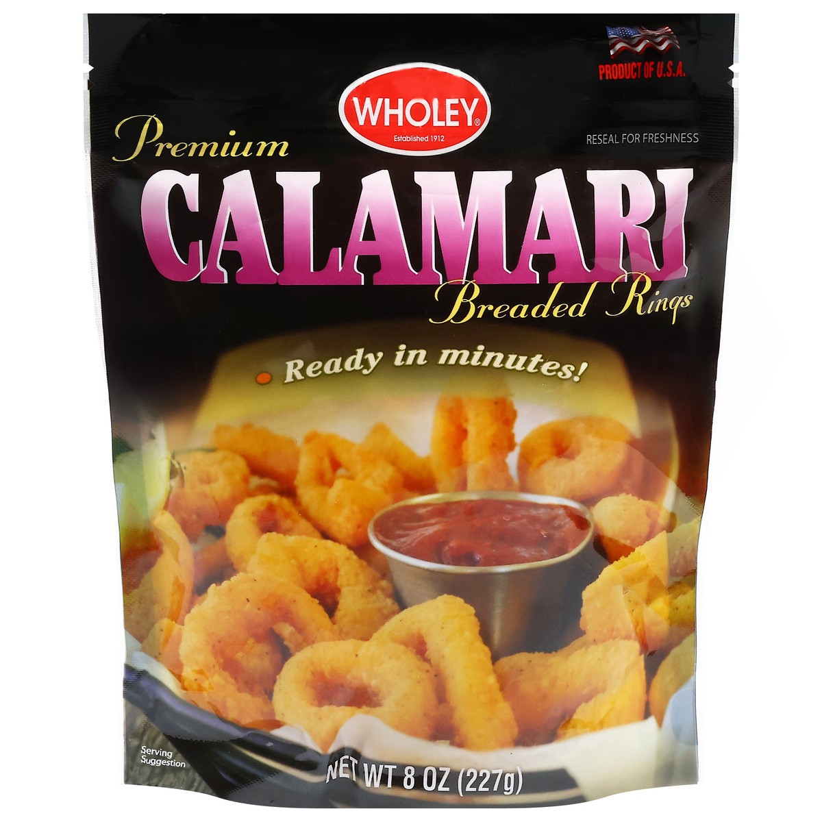 slide 1 of 13, Wholey Premium Breaded Rings Calamari 8 oz, 8 oz