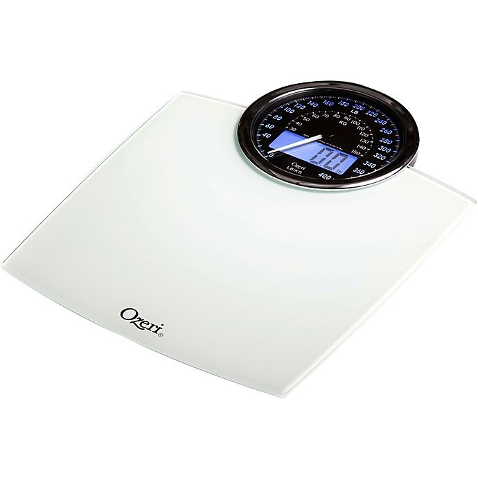 slide 4 of 9, Ozeri Rev Bathroom Scale w/Electro-Mechanical Weight Dial 50 gram Sensor Technology White, 1 ct