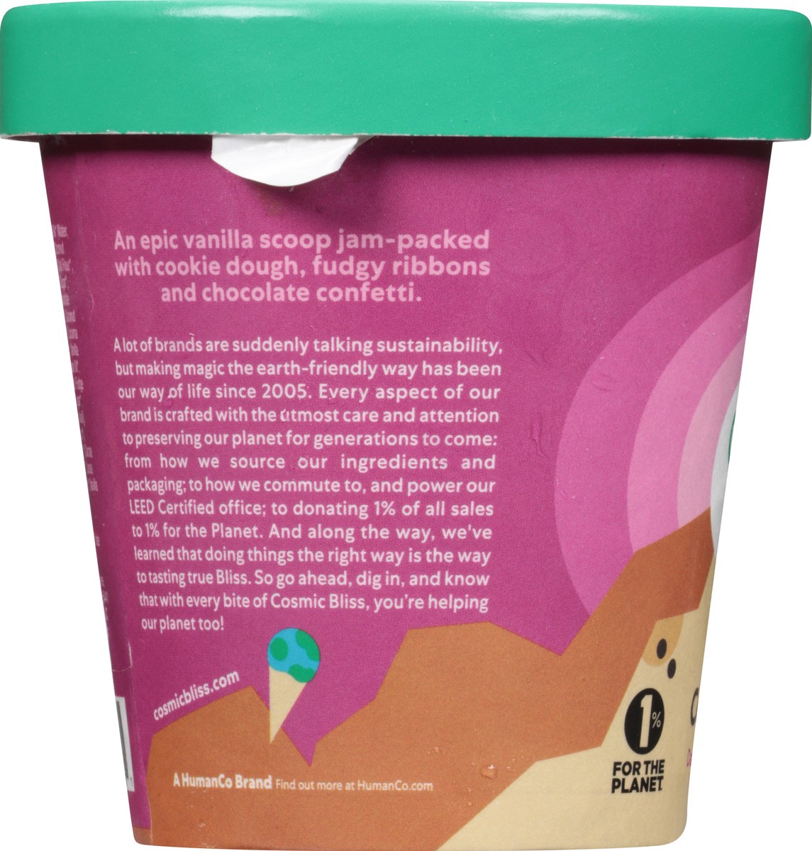 slide 3 of 9, Cosmic Bliss Legendary Cookie Dough Ice Cream, 1 pint