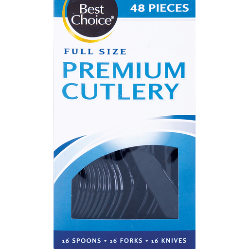 slide 1 of 1, Best Choice Premium Assorted Black Cutlery, 1 ct