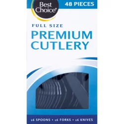 Best Choice Premium Assorted Black Cutlery