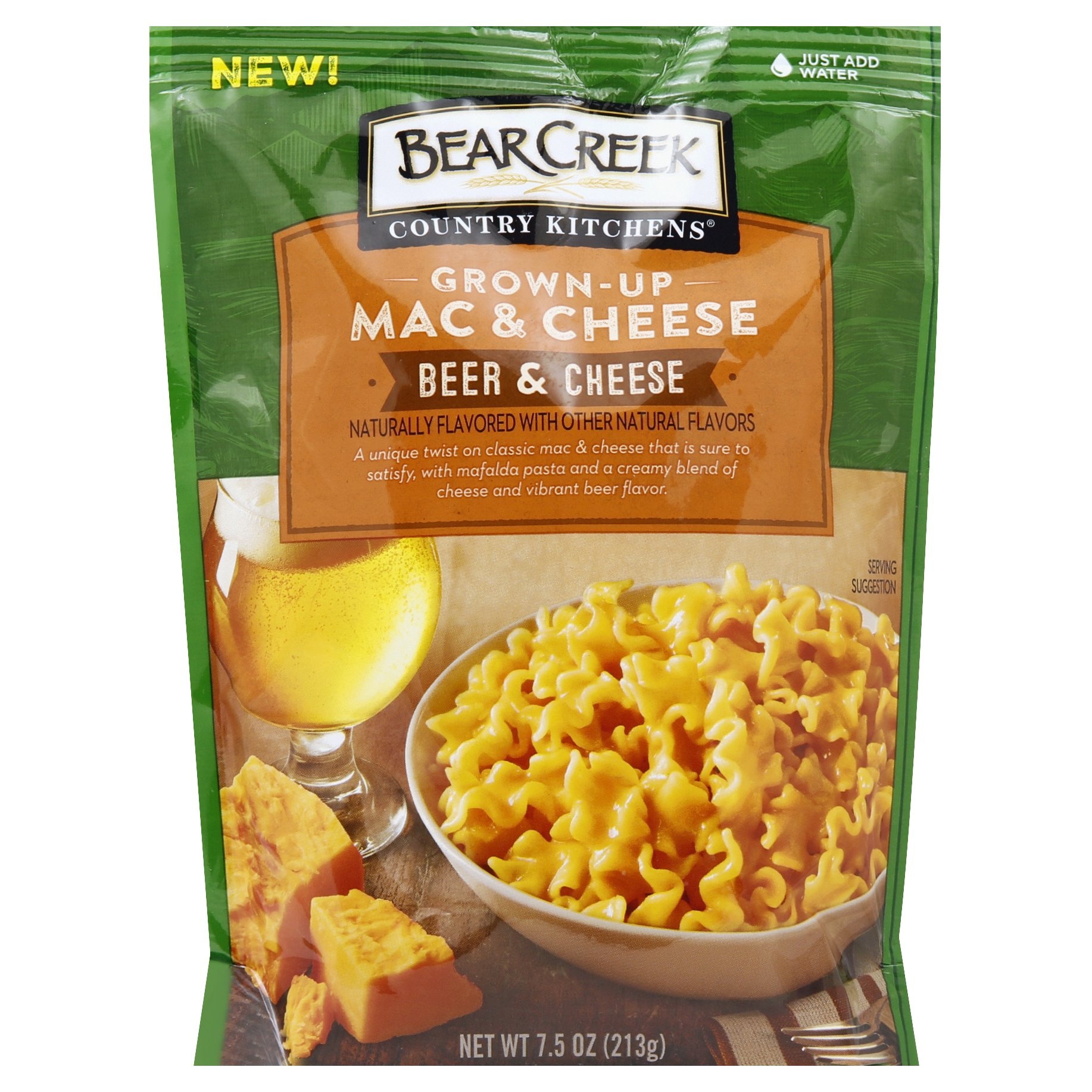 slide 1 of 6, Bear Creek Country Kitchens Grown-up Beer & Cheese Mac & Cheese, 7.5 oz